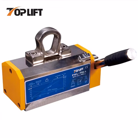 2000kg Tp-Lifting Pml-a Strong Permanent Magnetic Lifter Certificated Hand Controlled