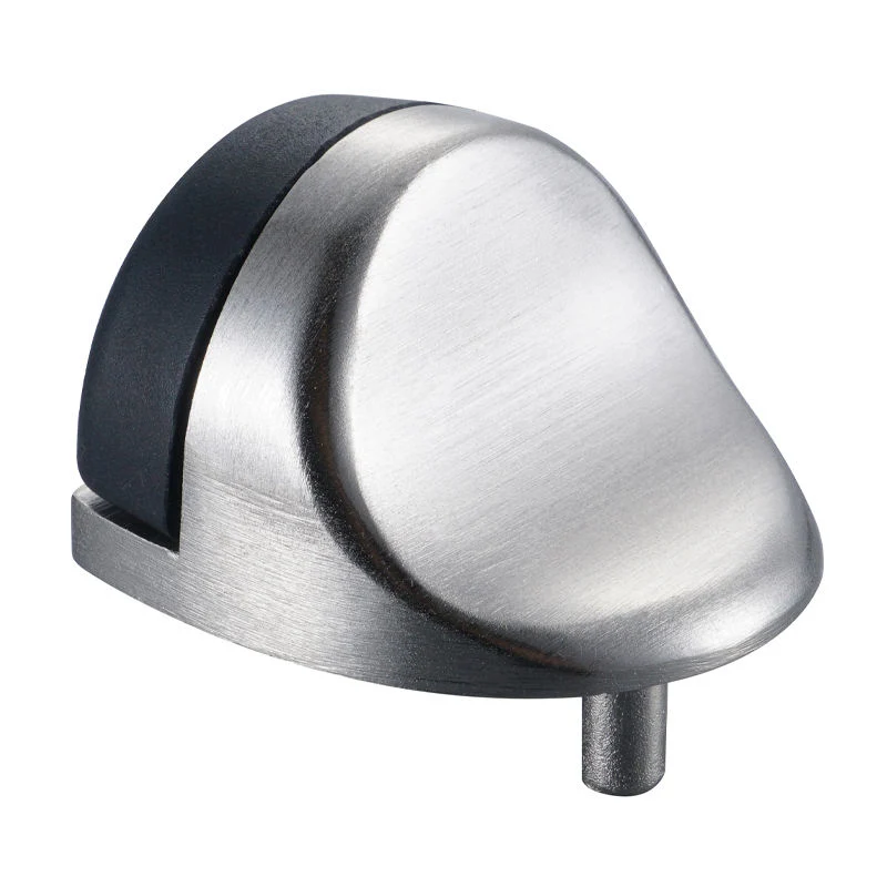 Stainless Steel Rubber Cushion Banging Prevent Floor Mount Door Stops