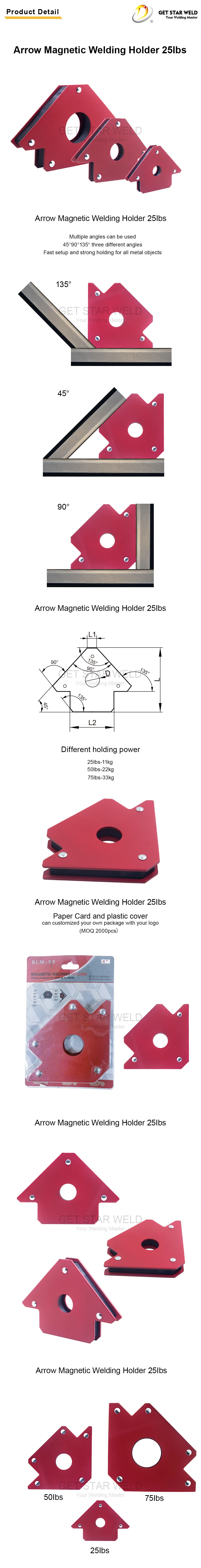 Get Star Weld 25lbs Angle Arrow Magnetic Set Square Welding Magnet Clamp Holder