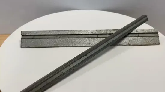 Chanfrein en acier magnétique triangulaire avec aimant simple face